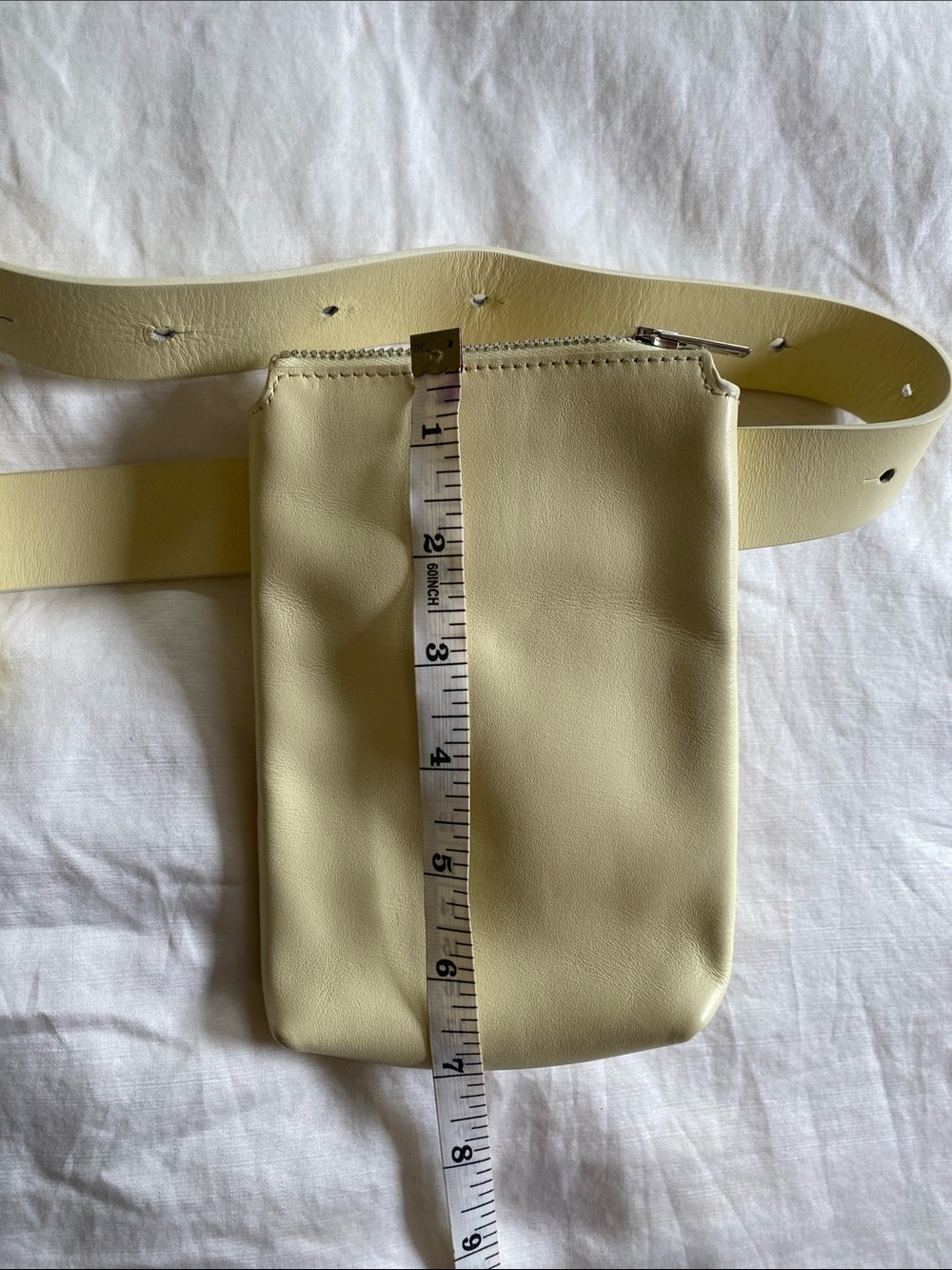 Yellow Double Pouch Belt Bag - Picture 5 of 8